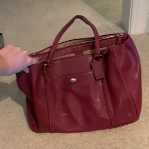 Burgundy Coach Purse